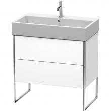 Duravit XS447501818 - Duravit XSquare Two Drawer Floorstanding Vanity Unit White