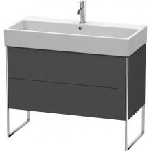 Duravit XS447604949 - Duravit XSquare Two Drawer Floorstanding Vanity Unit Graphite