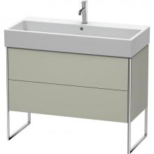 Duravit XS447606060 - Duravit XSquare Two Drawer Floorstanding Vanity Unit Taupe