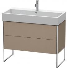 Duravit XS447607575 - Duravit XSquare Two Drawer Floorstanding Vanity Unit Linen