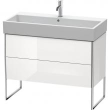 Duravit XS447608585 - Duravit XSquare Two Drawer Floorstanding Vanity Unit White