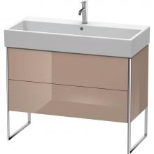 Duravit XS447608686 - Duravit XSquare Two Drawer Floorstanding Vanity Unit Cappuccino