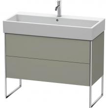 Duravit XS447609292 - Duravit XSquare Two Drawer Floorstanding Vanity Unit Stone Gray