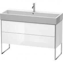 Duravit XS447708585 - Duravit XSquare Two Drawer Floorstanding Vanity Unit White