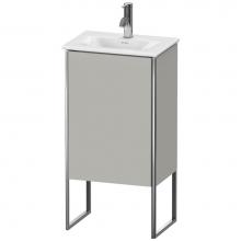 Duravit XS4520L0707 - Duravit XSquare One Door Floorstanding Vanity Unit Concrete Gray