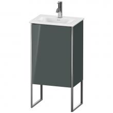 Duravit XS4520L3838 - Duravit XSquare One Door Floorstanding Vanity Unit Dolomite Gray