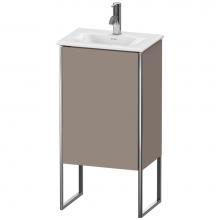 Duravit XS4520L4343 - Duravit XSquare One Door Floorstanding Vanity Unit Basalt