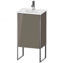 Duravit XS4520L8989 - Duravit XSquare One Door Floorstanding Vanity Unit Flannel Gray