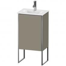 Duravit XS4520L9292 - Duravit XSquare One Door Floorstanding Vanity Unit Stone Gray