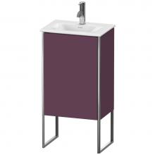 Duravit XS4520L9494 - Duravit XSquare One Door Floorstanding Vanity Unit Aubergine