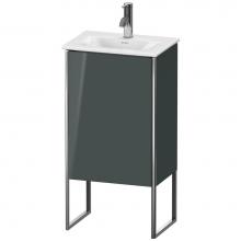 Duravit XS4520R3838 - Duravit XSquare One Door Floorstanding Vanity Unit Dolomite Gray