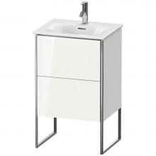 Duravit XS452108585 - Duravit XSquare Two Drawer Floorstanding Vanity Unit White