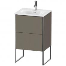 Duravit XS452109090 - Duravit XSquare Floor Standing Vanity Unit  Flannel Gray Satin Matte