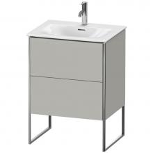 Duravit XS452200707 - Duravit XSquare Two Drawer Floorstanding Vanity Unit Concrete Gray