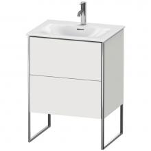 Duravit XS452203939 - Duravit XSquare Two Drawer Floorstanding Vanity Unit Nordic White