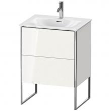 Duravit XS452208585 - Duravit XSquare Two Drawer Floorstanding Vanity Unit White