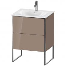 Duravit XS452208686 - Duravit XSquare Two Drawer Floorstanding Vanity Unit Cappuccino