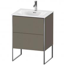 Duravit XS452209090 - Duravit XSquare Floor Standing Vanity Unit  Flannel Gray Satin Matte