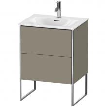 Duravit XS452209292 - Duravit XSquare Two Drawer Floorstanding Vanity Unit Stone Gray