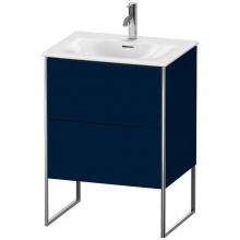 Duravit XS452209898 - Duravit XSquare Two Drawer Floorstanding Vanity Unit Midnight Blue