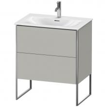 Duravit XS452300707 - Duravit XSquare Two Drawer Floorstanding Vanity Unit Concrete Gray