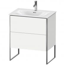 Duravit XS452301818 - Duravit XSquare Two Drawer Floorstanding Vanity Unit White