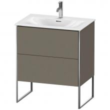 Duravit XS452309090 - Duravit XSquare Floor Standing Vanity Unit  Flannel Gray Satin Matte