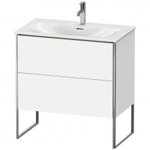 Duravit XS452401818 - Duravit XSquare Two Drawer Floorstanding Vanity Unit White