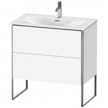 Duravit XS452403636 - Duravit XSquare Two Drawer Floorstanding Vanity Unit White