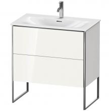 Duravit XS452408585 - Duravit XSquare Two Drawer Floorstanding Vanity Unit White