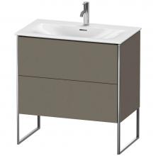 Duravit XS452409090 - Duravit XSquare Floor Standing Vanity Unit  Flannel Gray Satin Matte