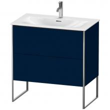 Duravit XS452409898 - Duravit XSquare Two Drawer Floorstanding Vanity Unit Midnight Blue