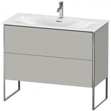 Duravit XS452500707 - Duravit XSquare Two Drawer Floorstanding Vanity Unit Concrete Gray