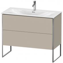 Duravit XS452506060 - Duravit XSquare Two Drawer Floorstanding Vanity Unit Taupe