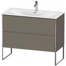 Duravit XS452509090 - Duravit XSquare Floor Standing Vanity Unit  Flannel Gray Satin Matte