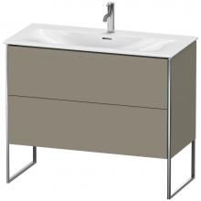 Duravit XS452509292 - Duravit XSquare Two Drawer Floorstanding Vanity Unit Stone Gray