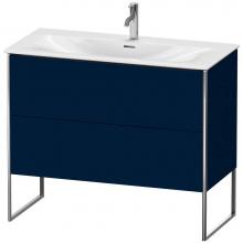 Duravit XS452509898 - Duravit XSquare Two Drawer Floorstanding Vanity Unit Midnight Blue