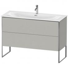 Duravit XS452600707 - Duravit XSquare Two Drawer Floorstanding Vanity Unit Concrete Gray