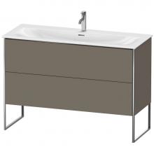 Duravit XS452609090 - Duravit XSquare Floor Standing Vanity Unit  Flannel Gray Satin Matte