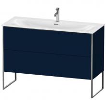 Duravit XS452609898 - Duravit XSquare Two Drawer Floorstanding Vanity Unit Midnight Blue