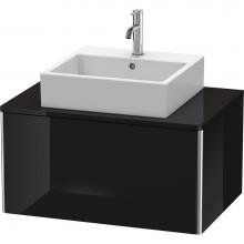 Duravit XS490004040 - Duravit XSquare One Drawer Vanity Unit For Console Black