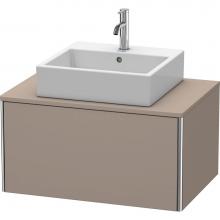 Duravit XS490004343 - Duravit XSquare One Drawer Vanity Unit For Console Basalt