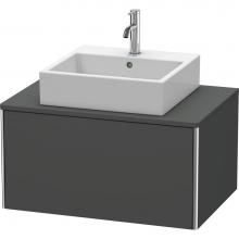 Duravit XS490004949 - Duravit XSquare One Drawer Vanity Unit For Console Graphite