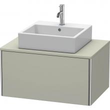 Duravit XS490006060 - Duravit XSquare One Drawer Vanity Unit For Console Taupe