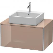 Duravit XS490008686 - Duravit XSquare One Drawer Vanity Unit For Console Cappuccino