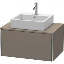 Duravit XS490009090 - Duravit XSquare Vanity Unit for Console  Flannel Gray Satin Matte