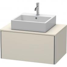 Duravit XS490009191 - Duravit XSquare One Drawer Vanity Unit For Console Taupe