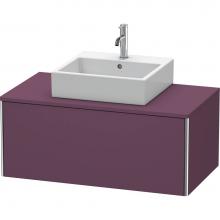 Duravit XS490109494 - Duravit XSquare One Drawer Vanity Unit For Console Aubergine