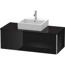 Duravit XS490204040 - Duravit XSquare One Drawer Vanity Unit For Console Black