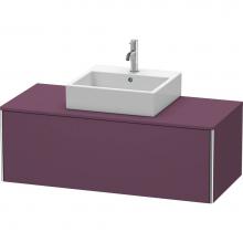 Duravit XS490209494 - Duravit XSquare One Drawer Vanity Unit For Console Aubergine